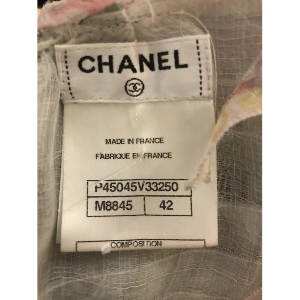 CHANEL RUNWAY Gorgeous Net Ruffle Layered Sexy Feminine Dress 42