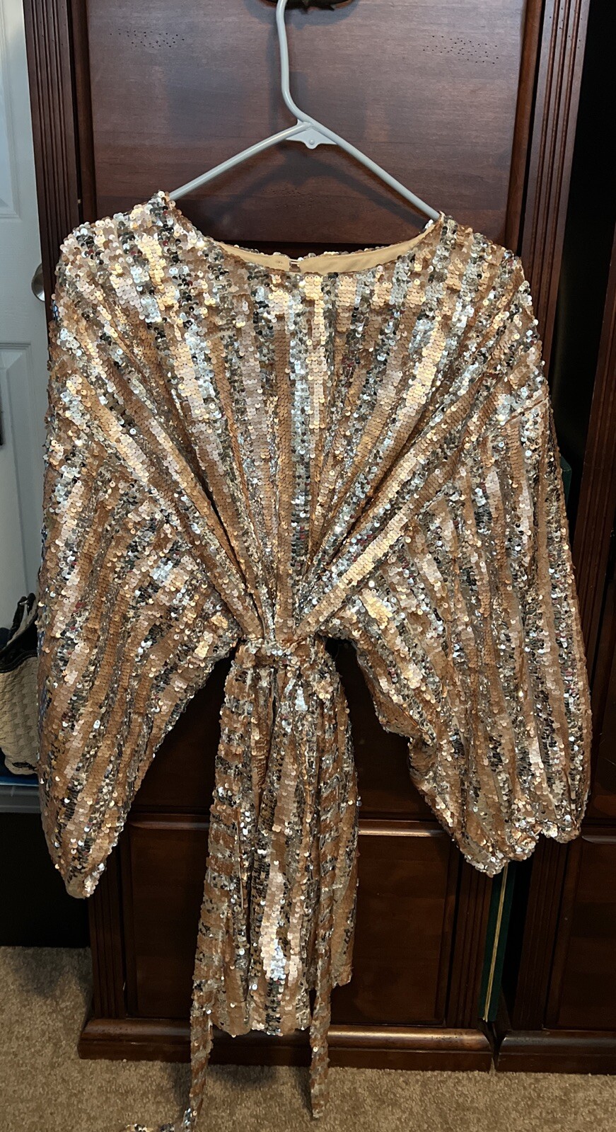 pink lily dress – XL – Pink and silver