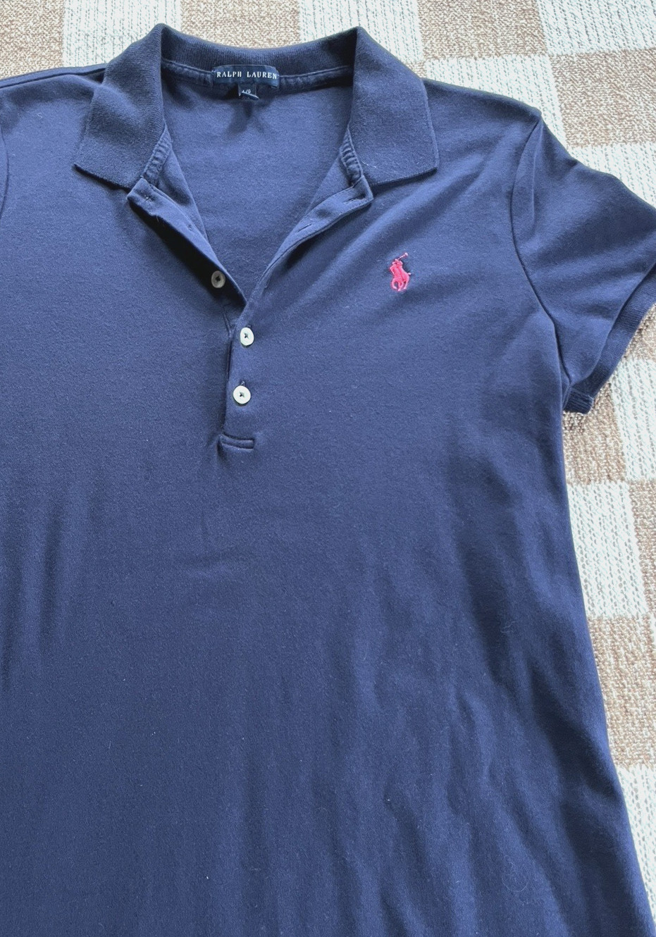 Preppy golf tennis country club Ralph Lauren polo dress – navy blue – women’s L
