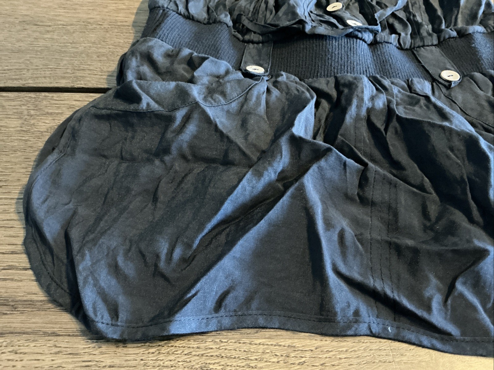 ALI & KRIS Linen Romper Size Medium Black – NWT