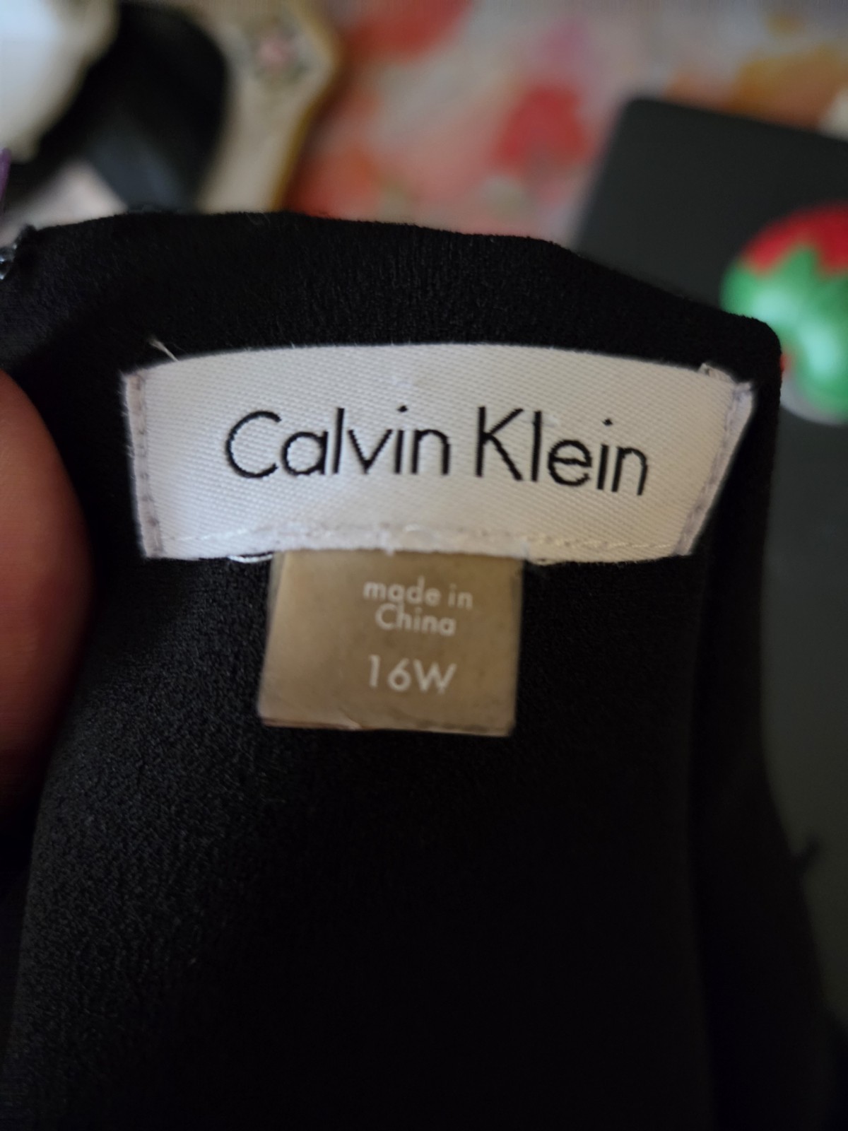 LBD Studded Sleeve Size 16w Cocktail Dress Calvin Klein
