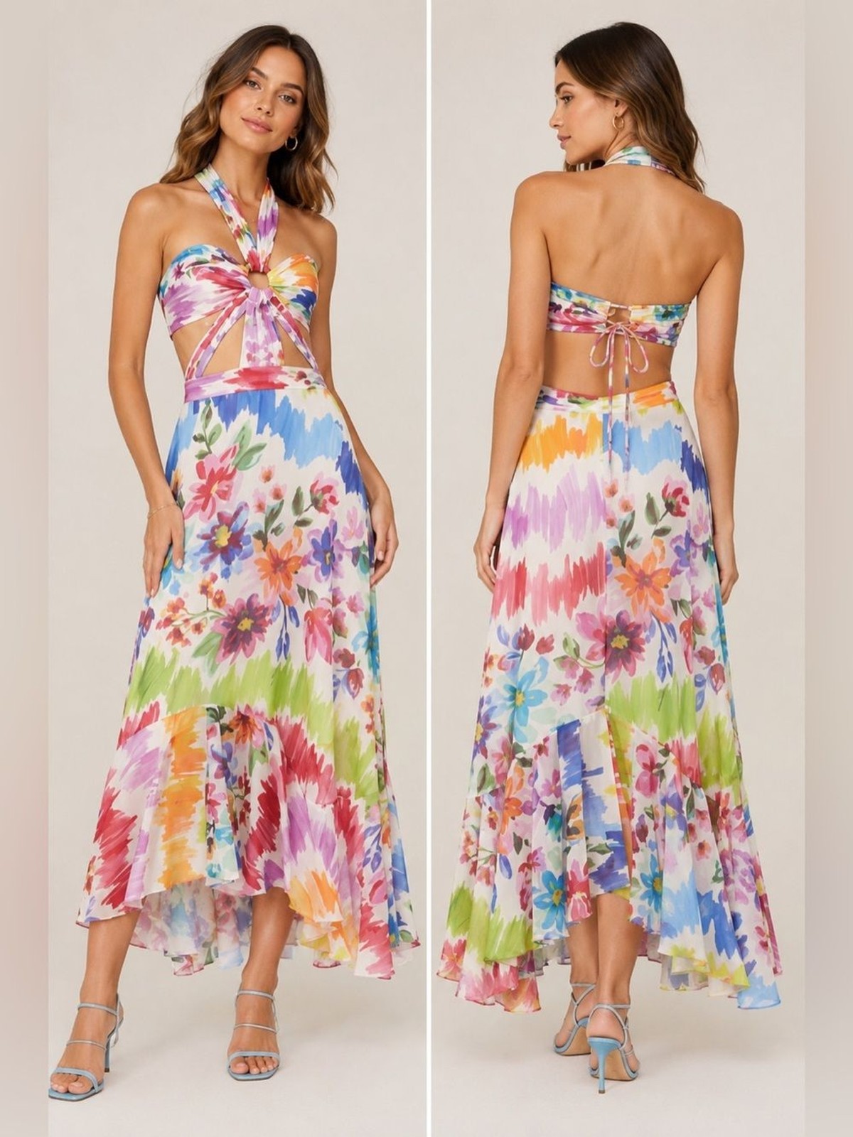 PatBo Bloom Cutout Maxi Dress