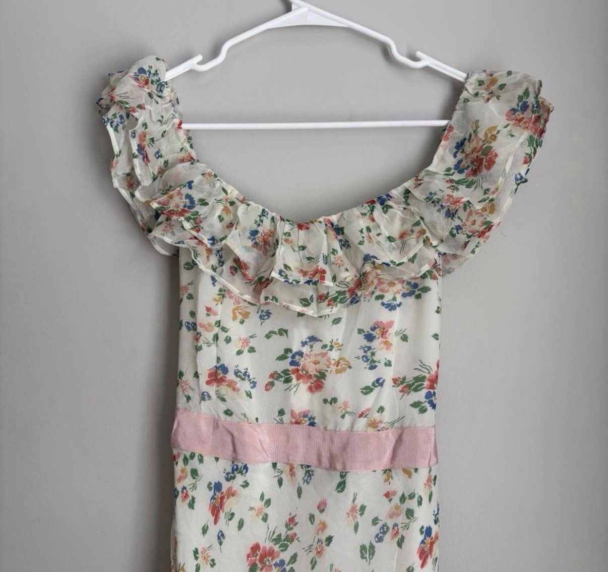 Loveshackfancy Faith Dress silk Size 8 READ