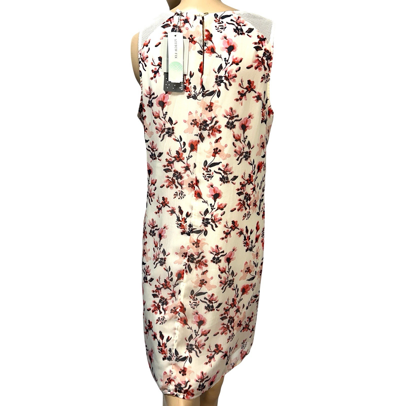 Daniel Rainn Stitch Fix Abella Crochet Detail Dress Size M Shift Floral NWT