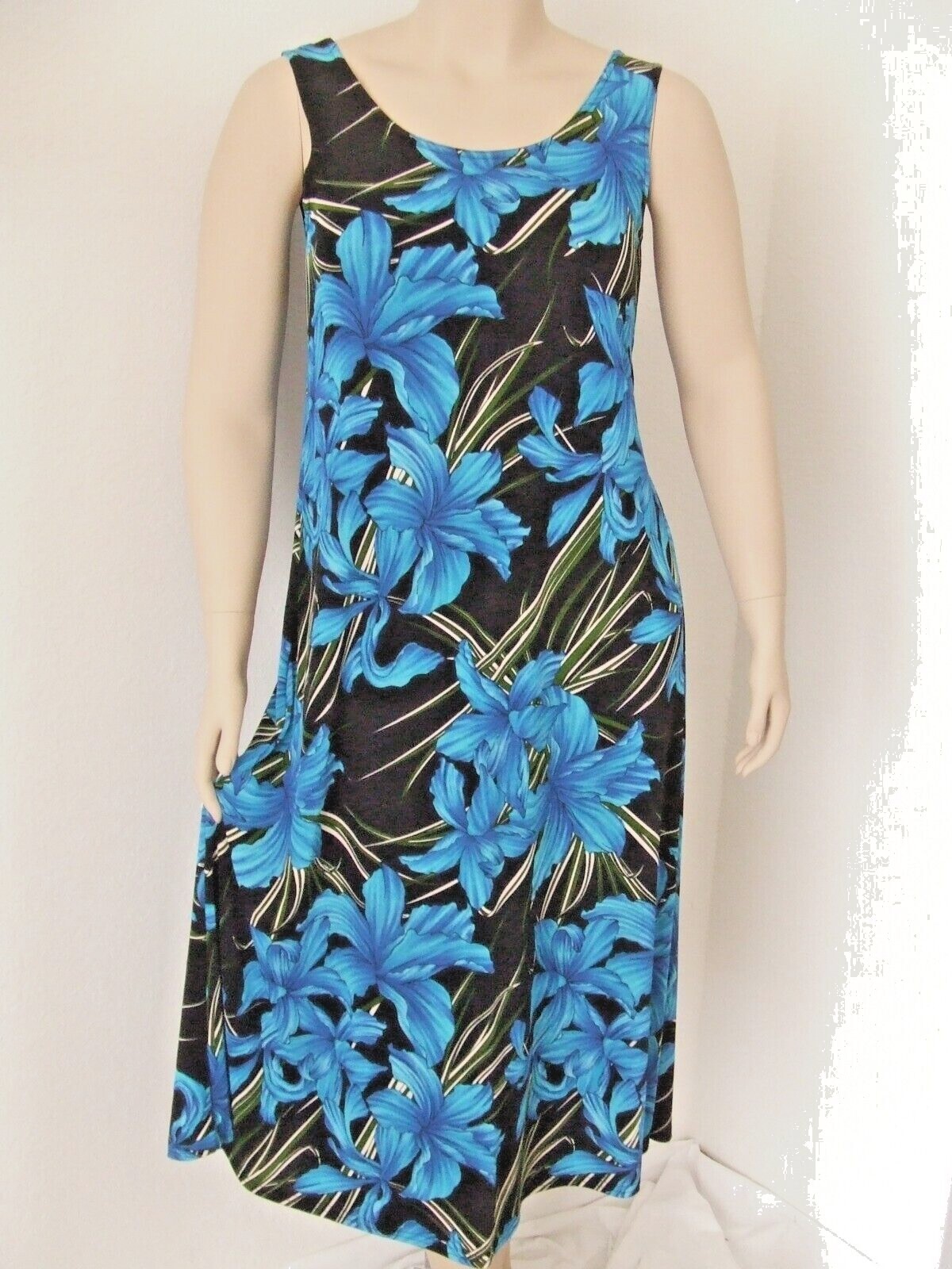 Jostar, Travel Knit Dress, long A-Line,Tank, Stretchy NO-IRON poly/span. 683