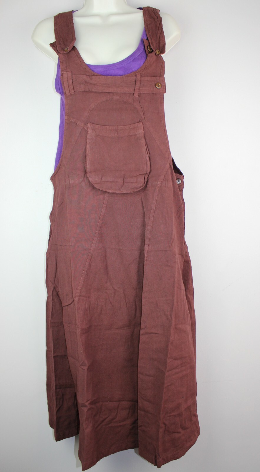 Dungarees Pinafore Dress Baggy Jumpsuit Skirt Hippy Harem Overall Strap RD1