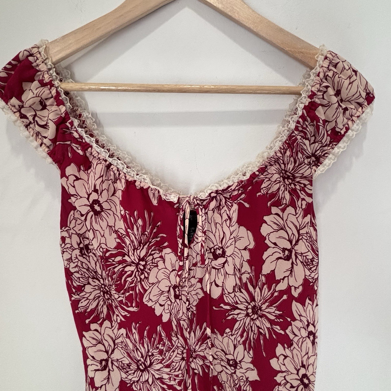 Vintage Jonathan Martin Whimsical Lace Trim Romantic Fairy Y2K Dress Size 6 *C3
