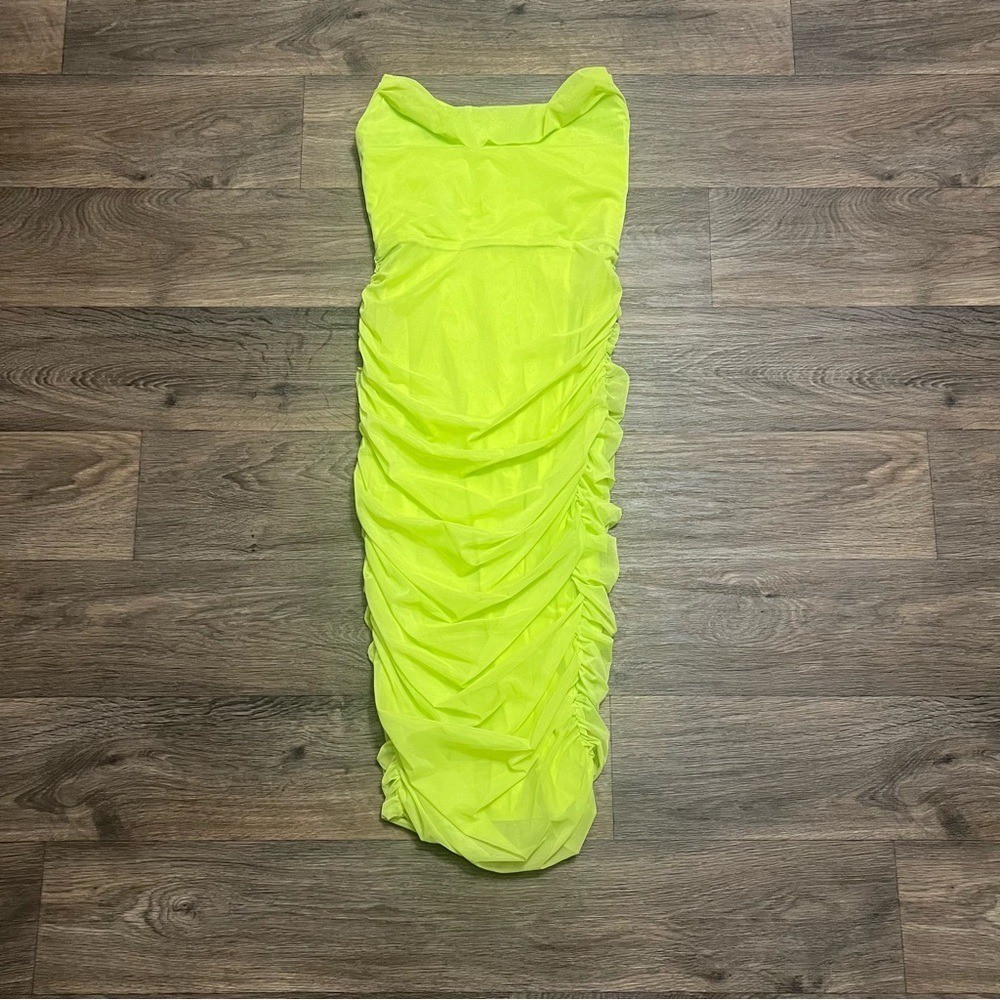 Michael Costello x Revolve India Midi Dress in Lime Green Size Medium