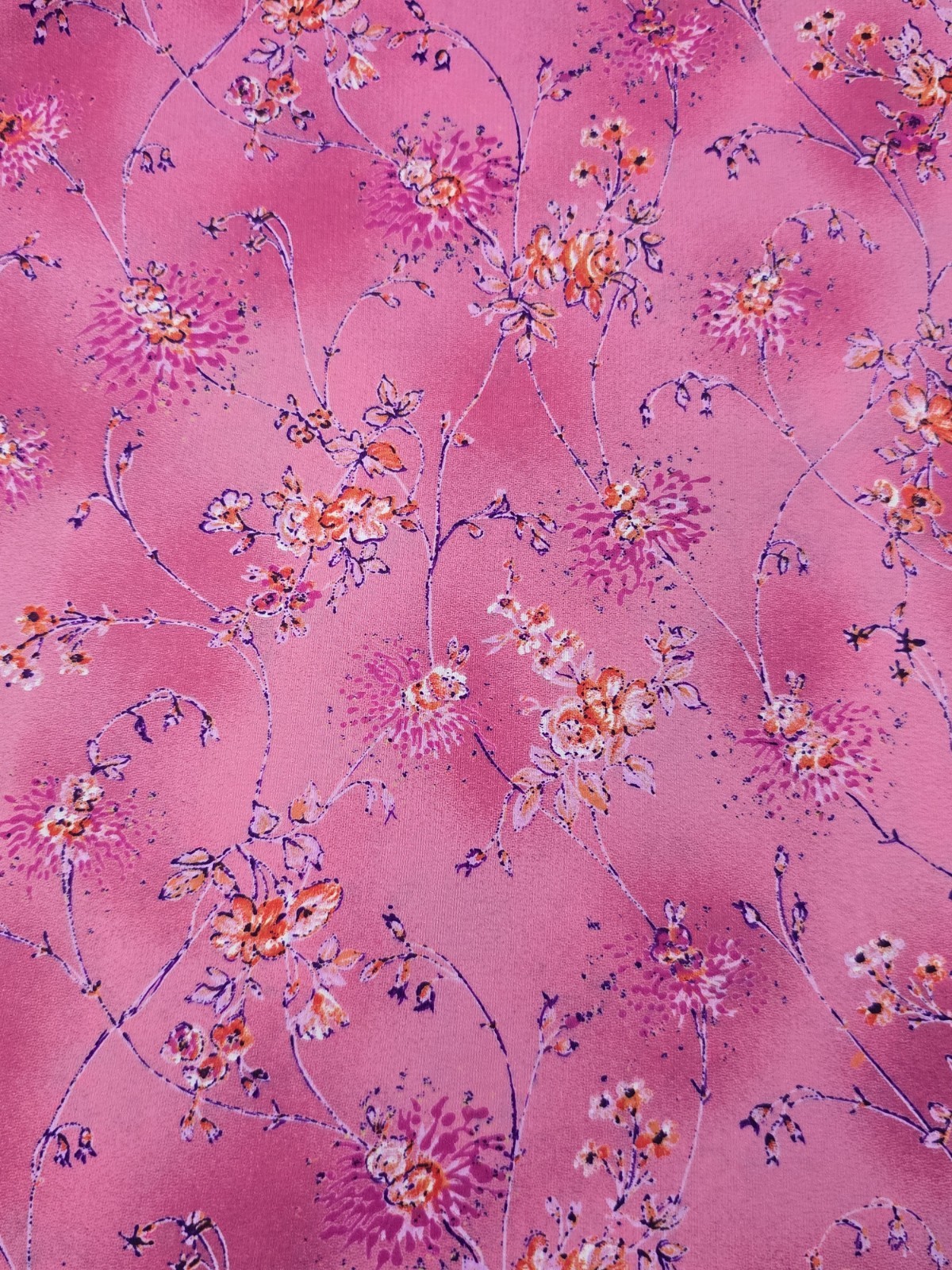 Rabbit Designs Womens Dress Size 10 Med Pink Floral Peasant Cottagecore Boho