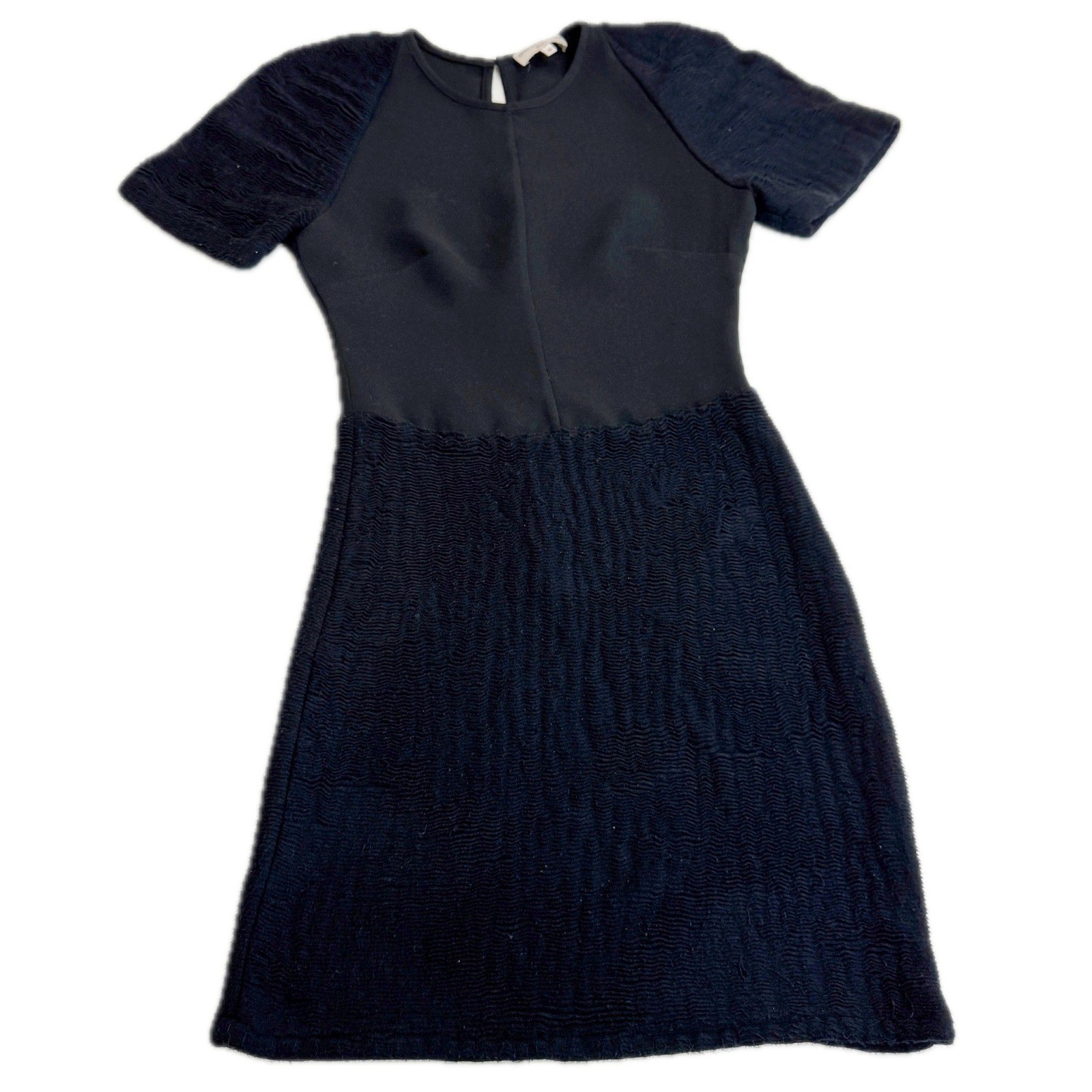 Opening Ceremony Dress Womens XS Black Multi Media Mini Textured