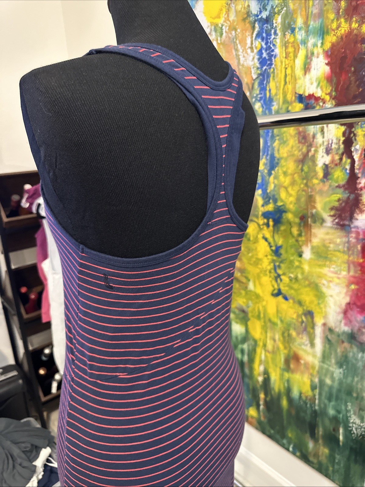 Lolë Maxidress XS Pink Blue Racerback w/ UPF 50+