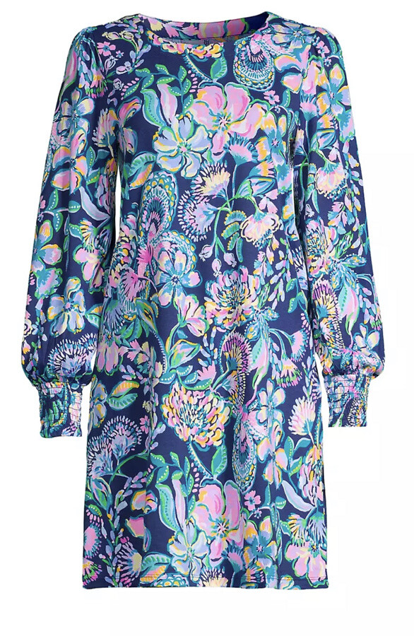 Lilly Pulitzer She’s Got Sol DIANN SHIRT DRESS Blouson Sleeves Small NWOT