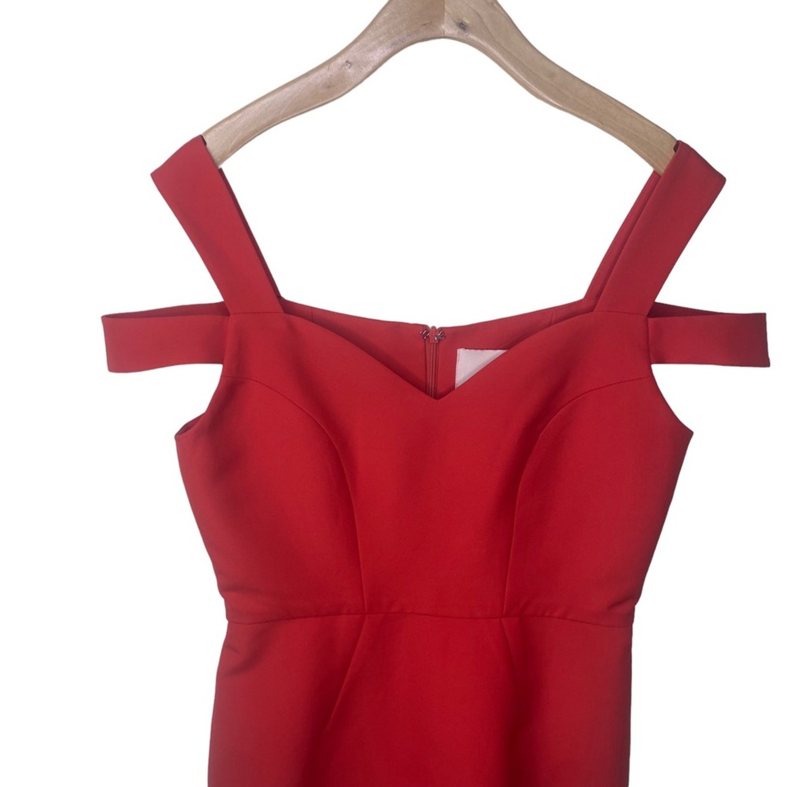 AIJEK VALENCIA WAVE COLD SHOULDER DRESS Rogue Red Size 1/ (US 2-4)