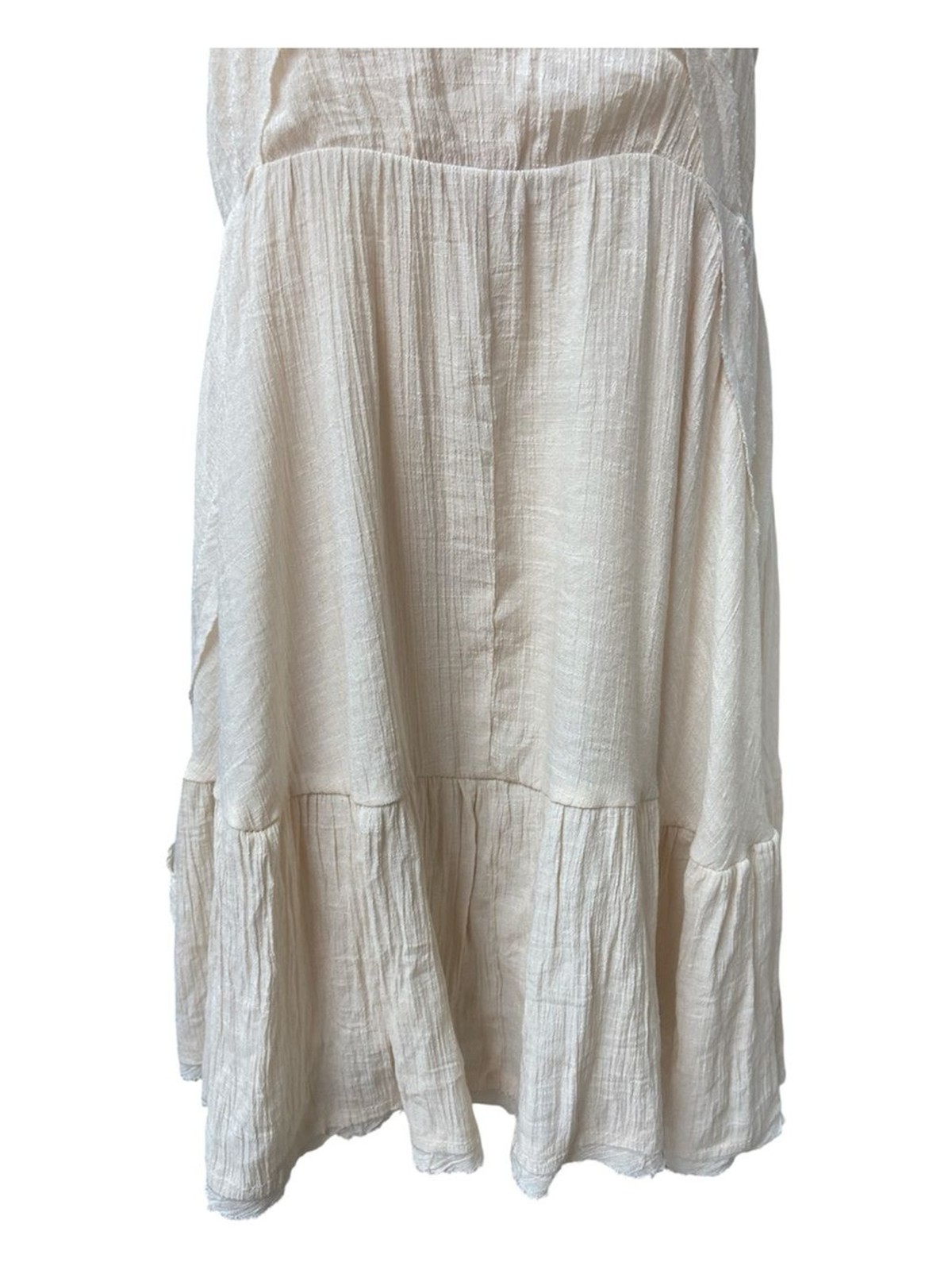 Wishlist Cream Spaghetti Strap Layered Mini Dress Size Small