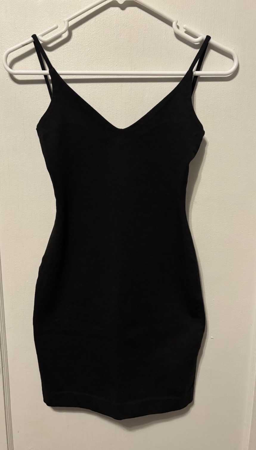 Vintage Betsey Johnson Punk Label Size Small Black Low Back Tight Mini Dress