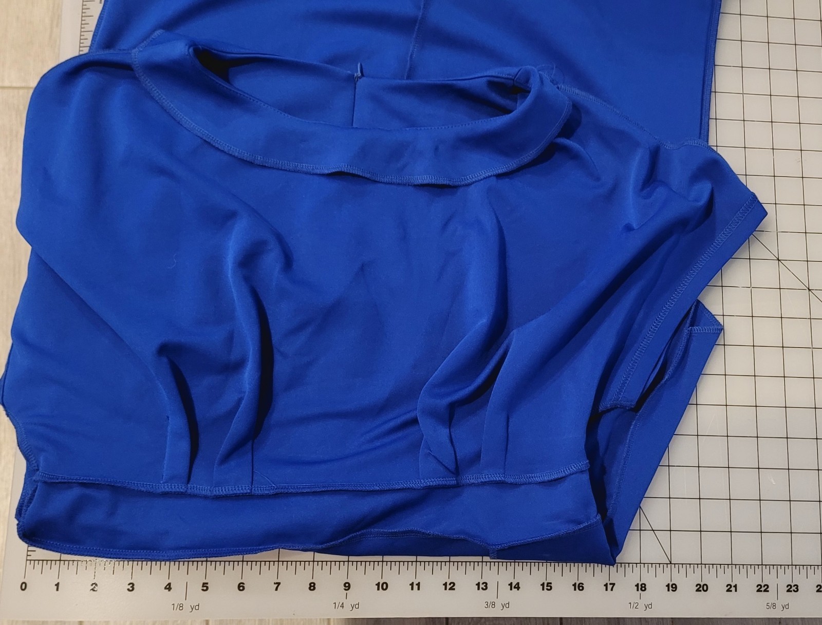 Jasambac Size Large Blue Bodycon Pencil Dress Office Pocket Belt Career