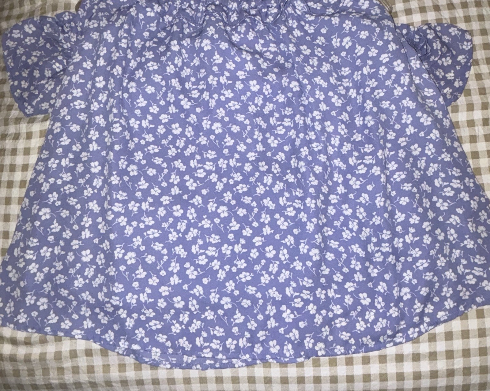 Jessica Simpson blue dress with white flowers Size Small above knee