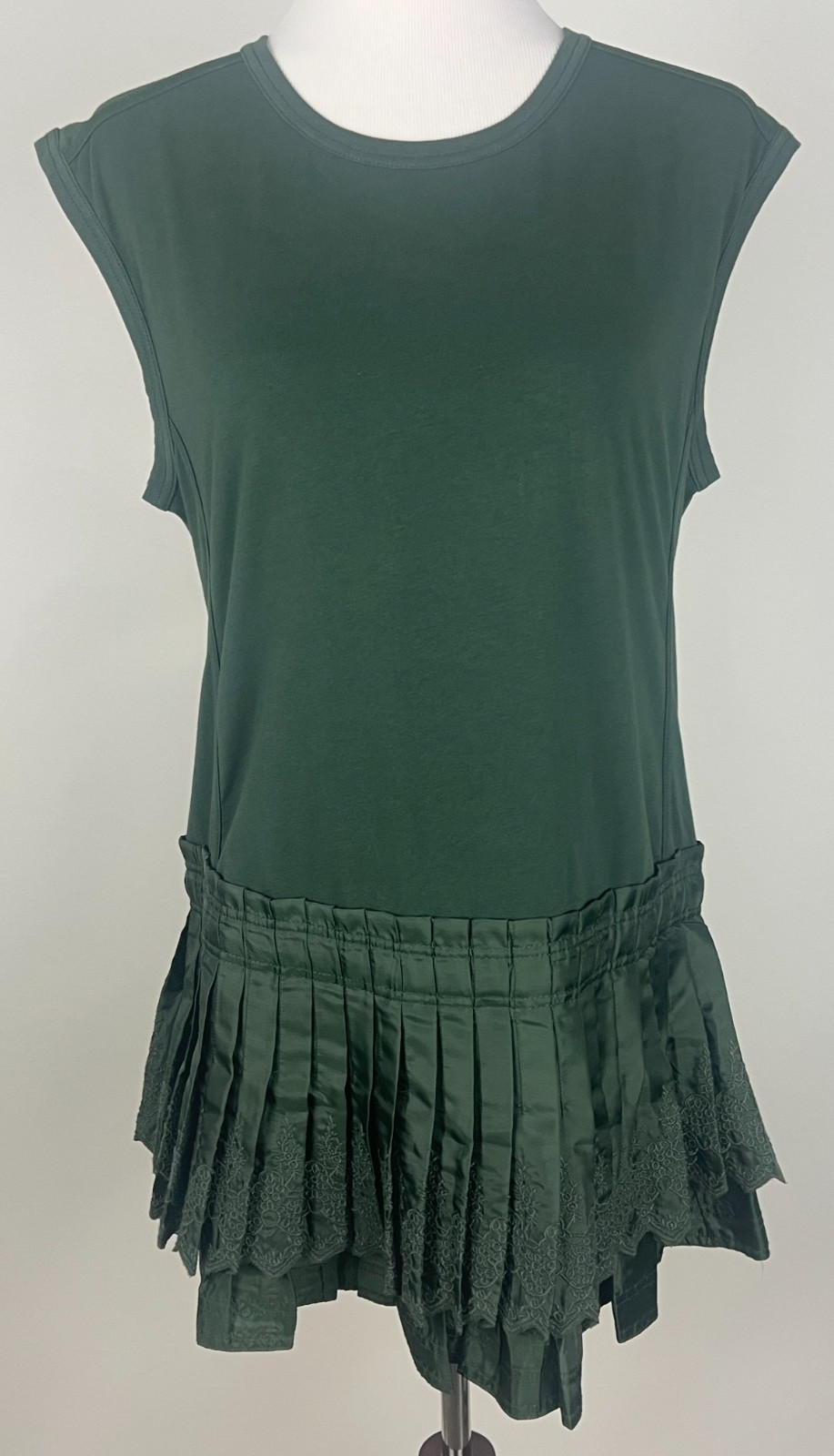 *NWT* DAILY PRACTICE for ANTHROPOLOGIE S’less ‘Solid Set Mini Dress’ – M, Green