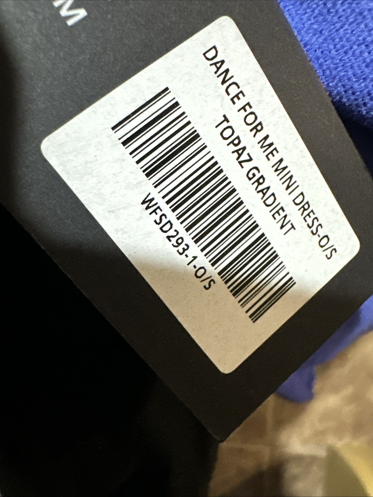 WHITE FOX Boutique Blue Bodycon Mini Dress Size 0/S Women’s New!