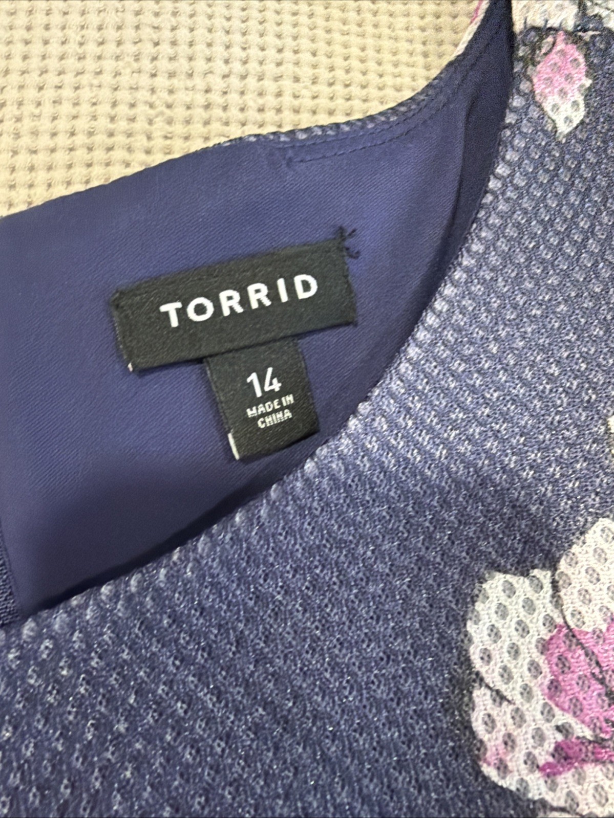 Floral Print Georgette Midi Dress in Floral by Torrid Size 14 Pink Navy Blue Zip