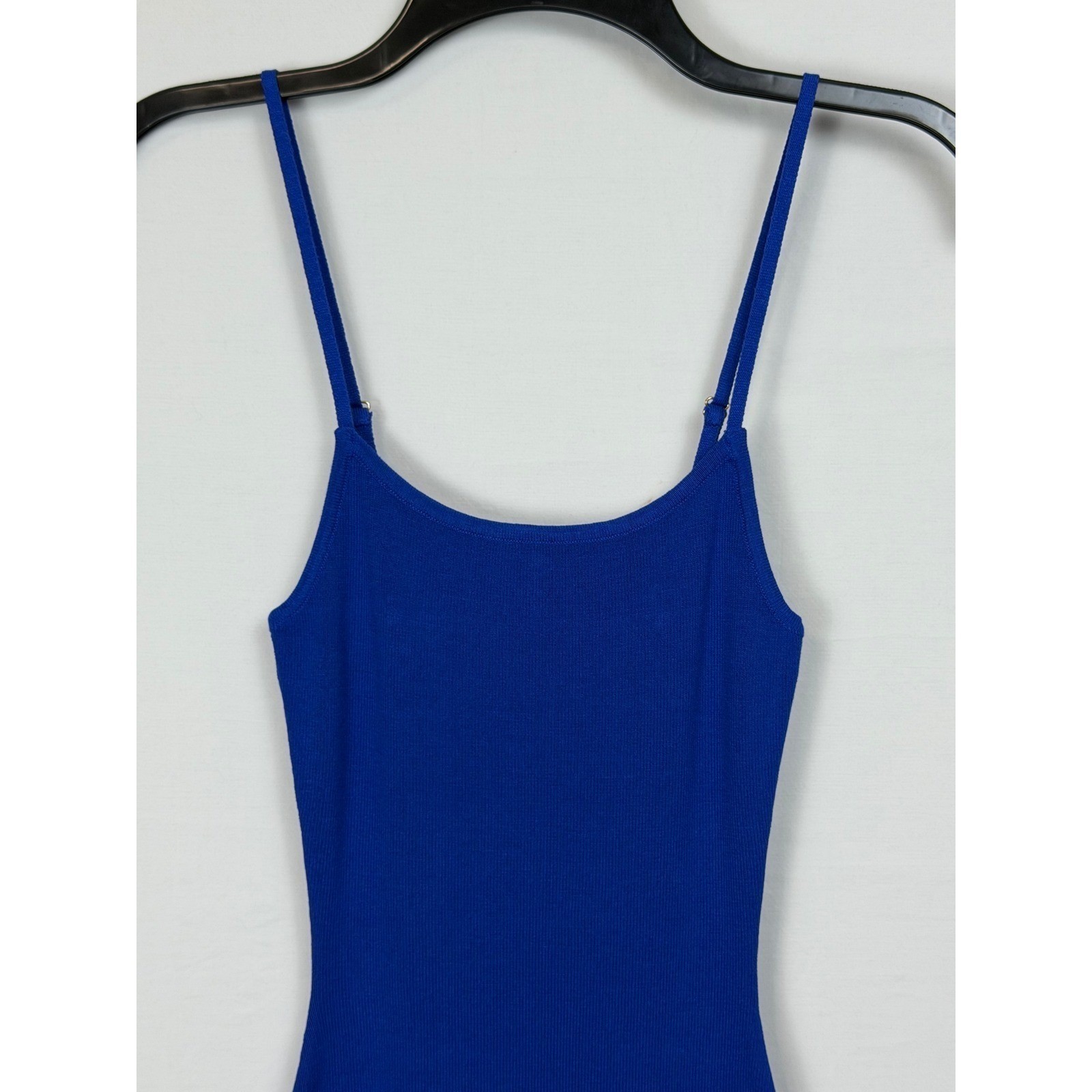 Hera Collection NWT Ribbed Bodycon Midi Women’s D Size S Royal Blue Side Slit