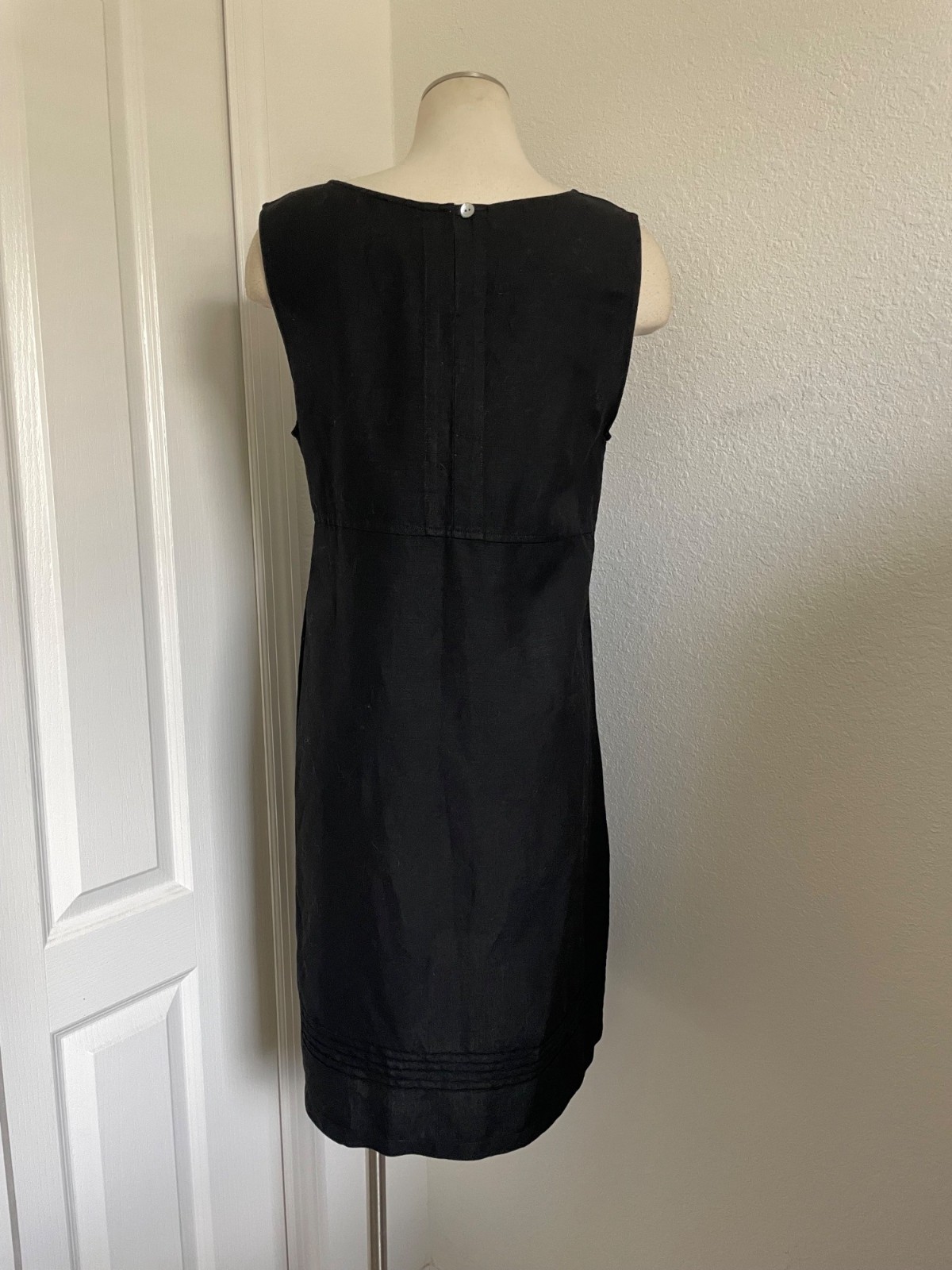Mark, Fore, & Strike Black Linen Blend Sleeveless Mini Shift Dress Size Medium