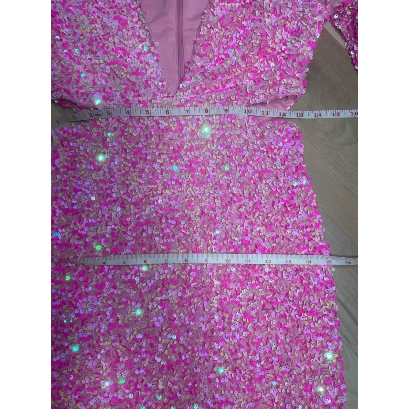 Petal & Pup Pink Sequin Mini Dress Small Prom Vegas Bachelorette Party