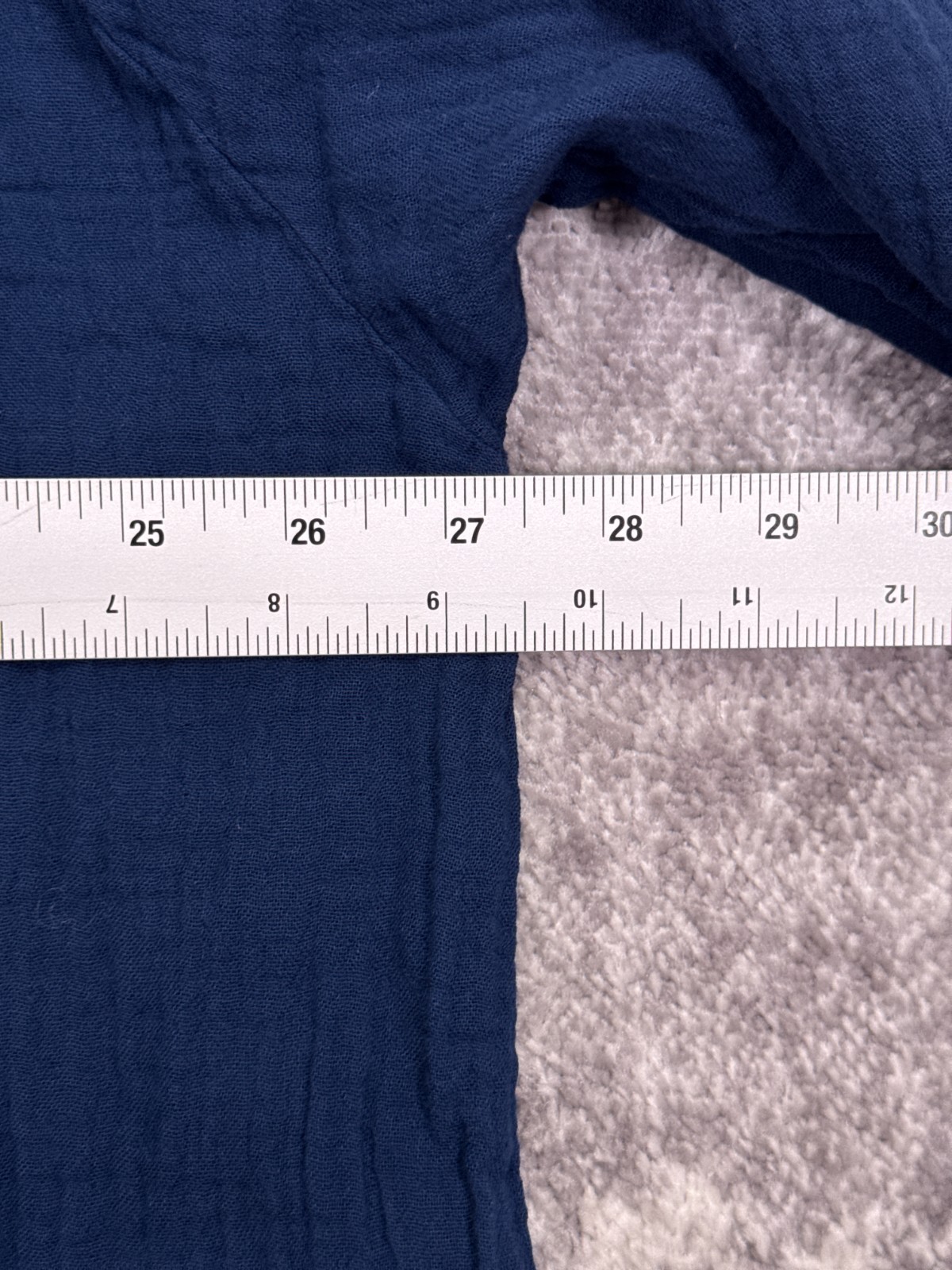 9seed Tunisia Short Sleeve Caftan Dress OS One Size Womens Blue Coverup Gauze