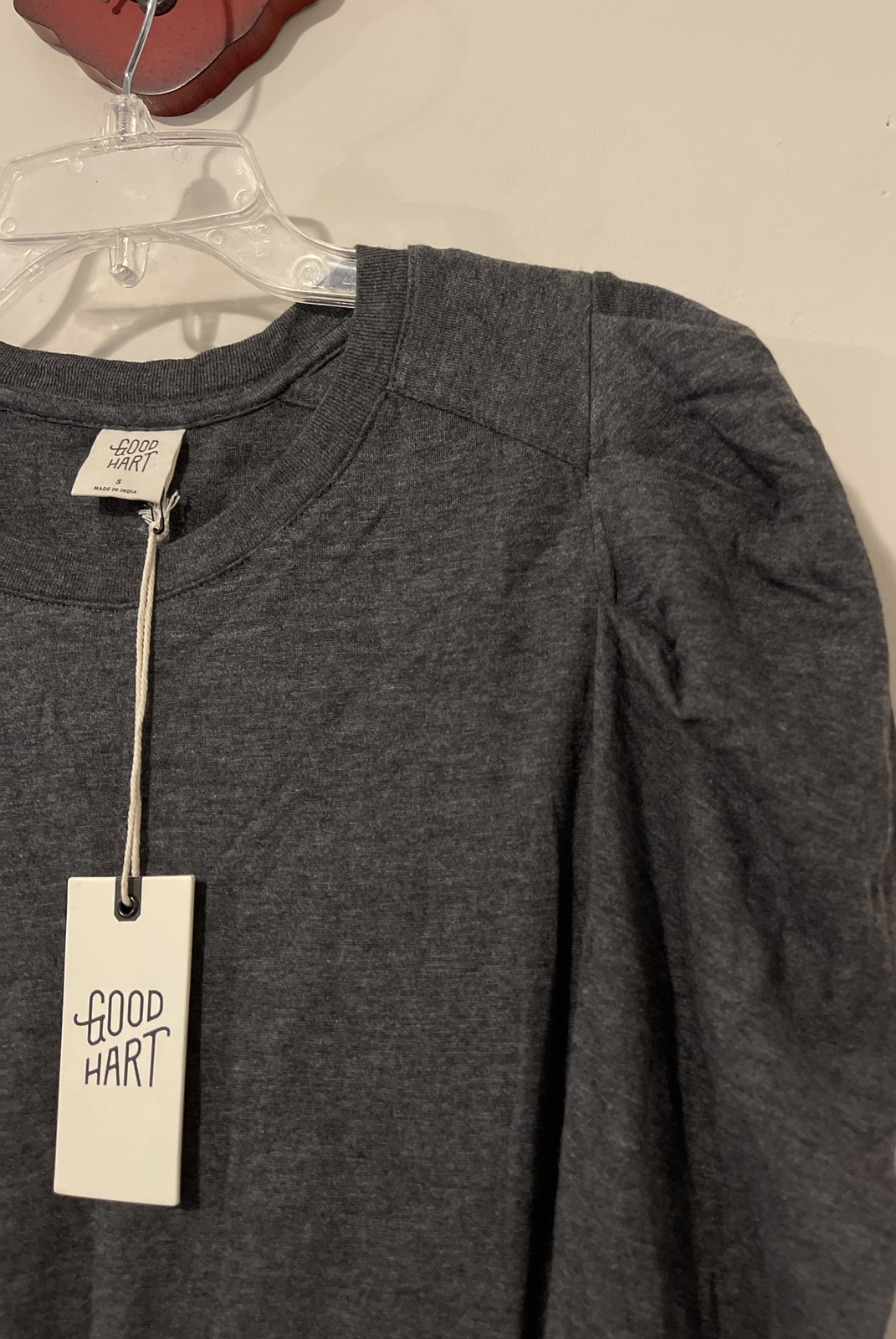 Good Hart Womens Small Gray Knee-Length Soft Ruffled Pullover Dress NWT! A608