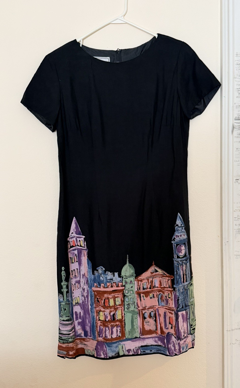 Vintage Karin Stevens Women’s Dress Black Size 10 Made In Philippines