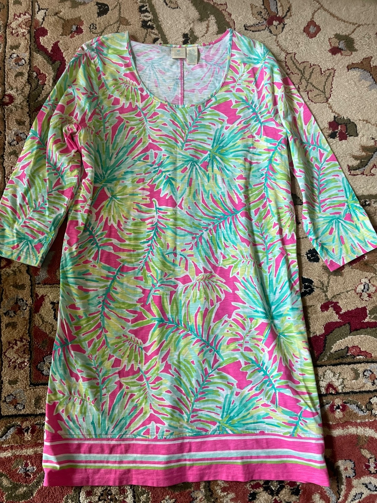 NWOT Sz XL CARIBBEAN JOE WOMEN’S DRESS TROPICAL PRINT