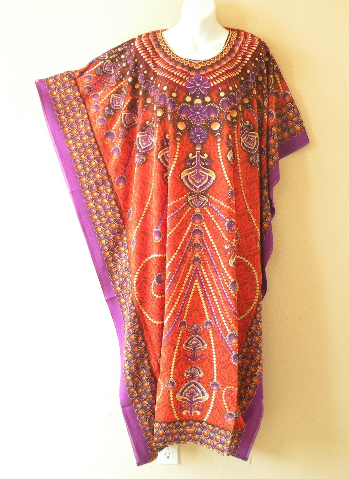 KD445 Kaftan Viscose Glitter Women Abaya Maxi Dress – L, XL, 1X, 2X, 3X, 4X, 5X