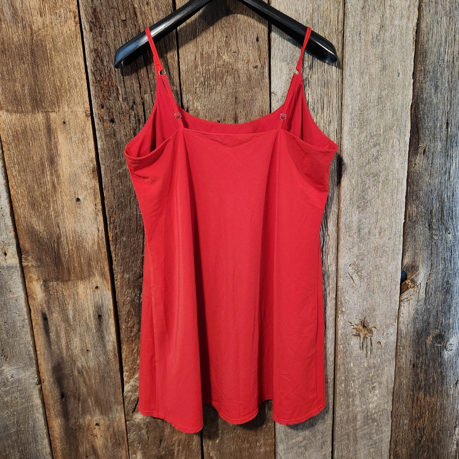 Abercrombie & Fitch Red Traveler Mini Dress Built-in Shorts XLT Tall Womens