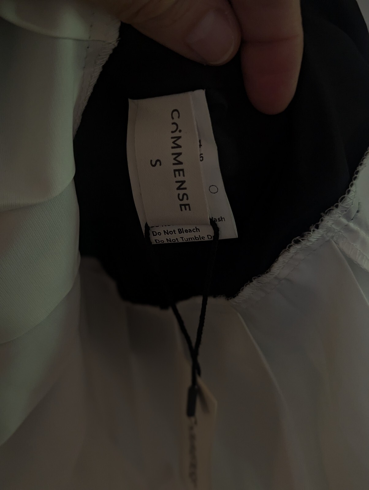 NWT COMMENSE BLACK CONTRAST PLEATED HEM DRESS | SiZE S | AUDREY HEPBURN LOOK!