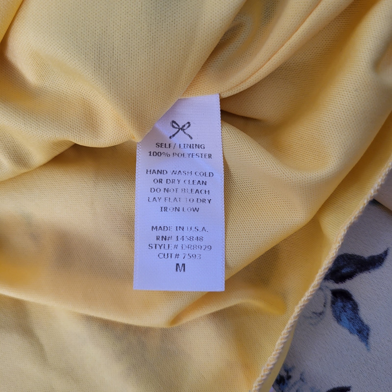 Everly Yellow Floral Tank Ruffle Layer Dress Medium Tiered Flutter Babydoll