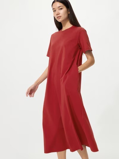UNIQLO AIRism Cotton T-Shirt Dress S-3XL Short-Sleeve A-Line Women 483986 NWT