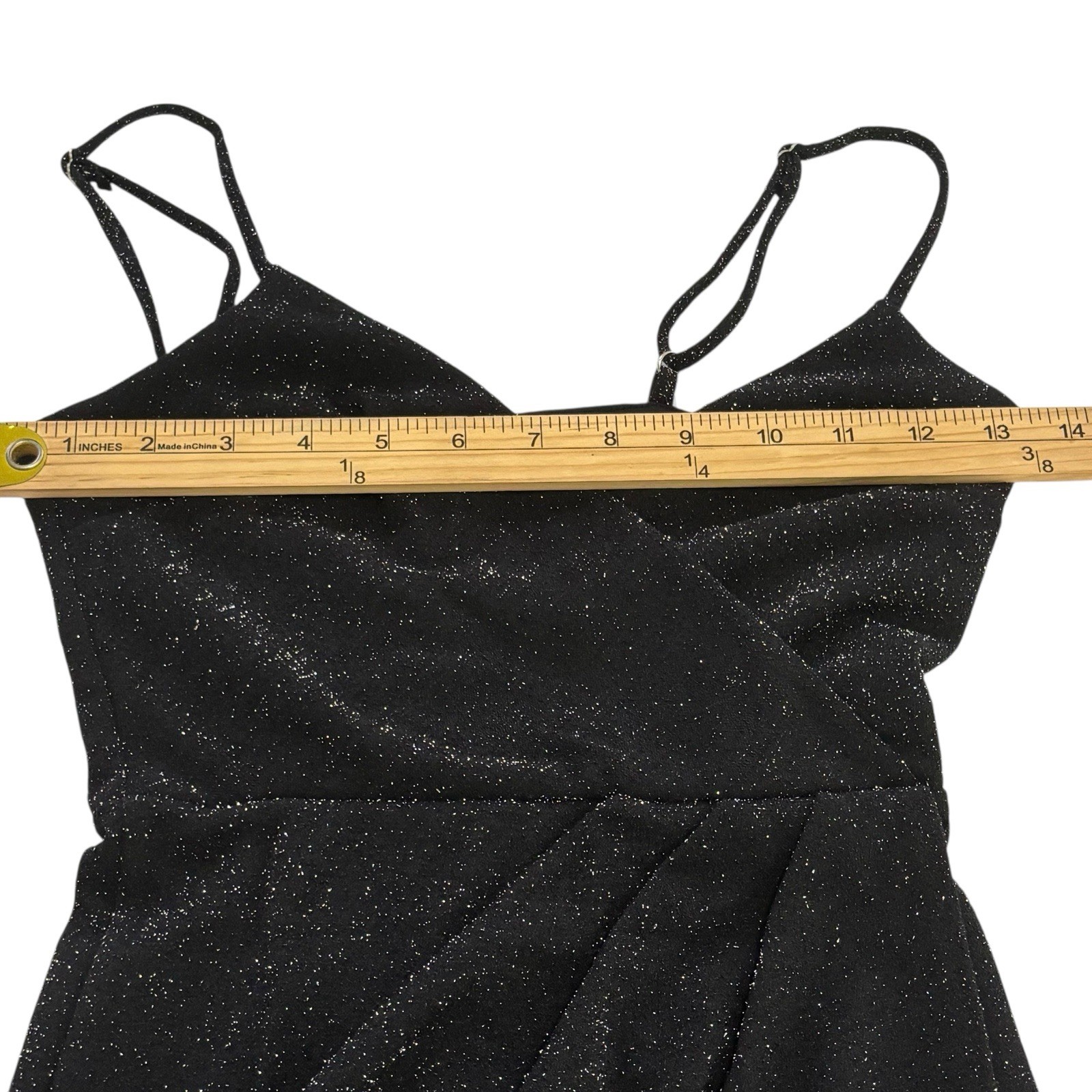 Altar’d State Black Metallic Sleeveless Mini Dress Size XXS Glam Sexy Holiday
