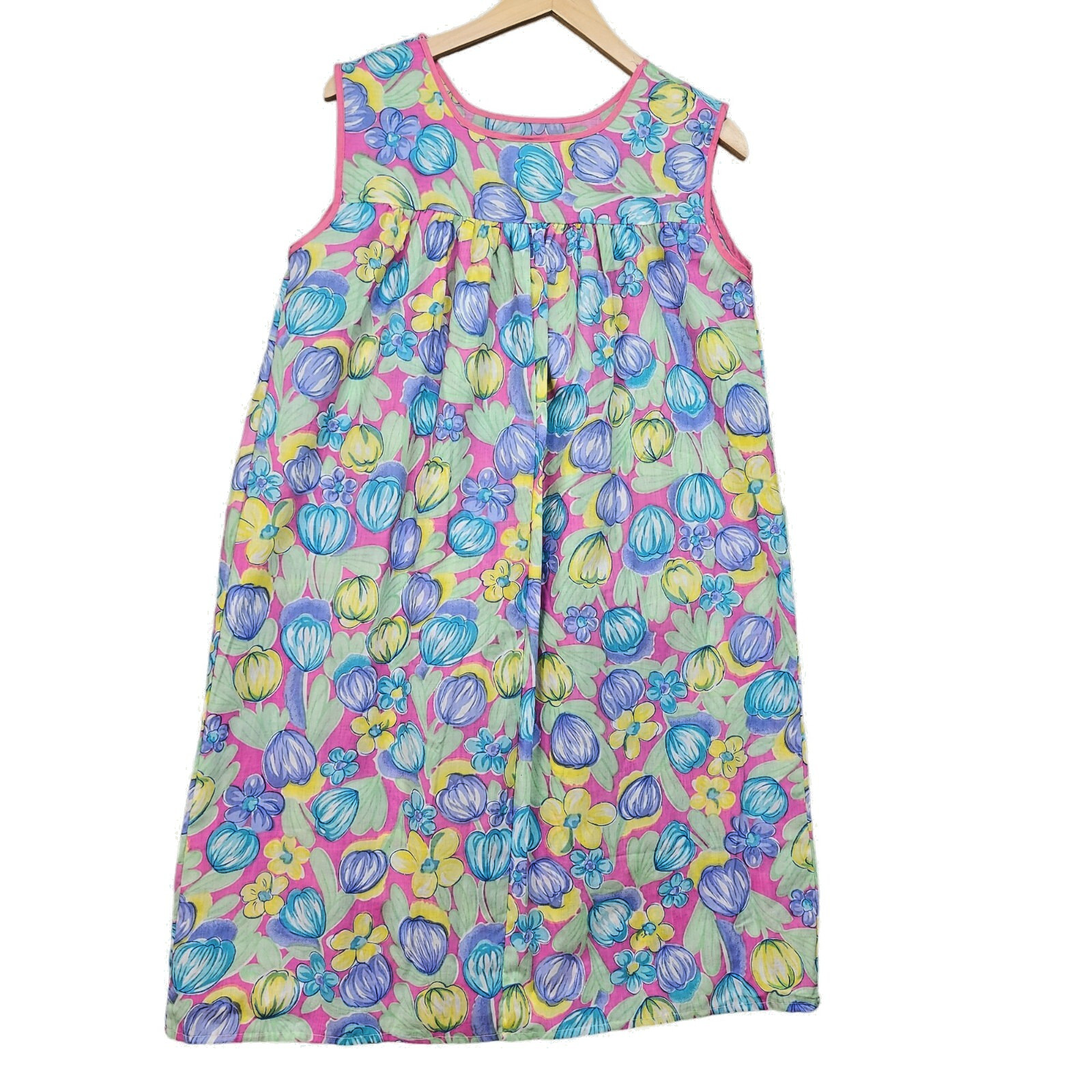 Artistic Creation Sleeveless House Dress Women’s Medium Mumu Grandma Cottagecore