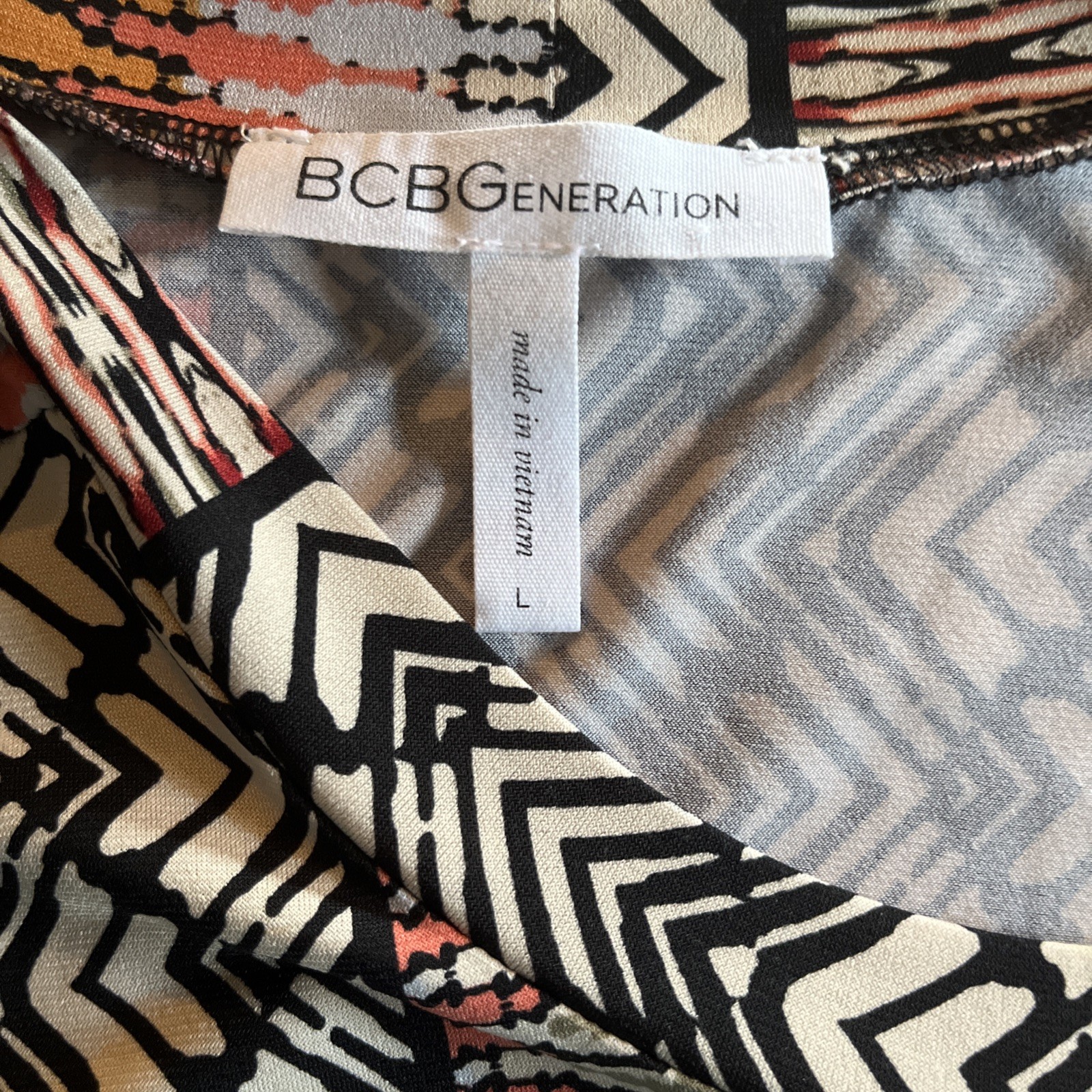 BCBGeneration Lightweight Pullover Slip On Summer Dress Size Large Short Sleeves