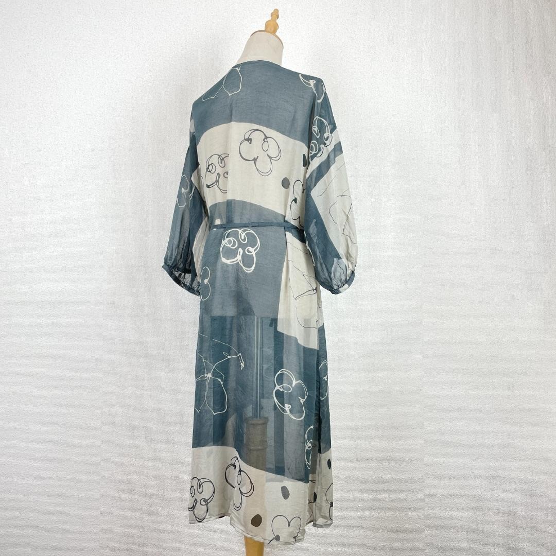 MOYURU / io comme io Design Shirt Long Dress All-Over Print SENSO UNICO
