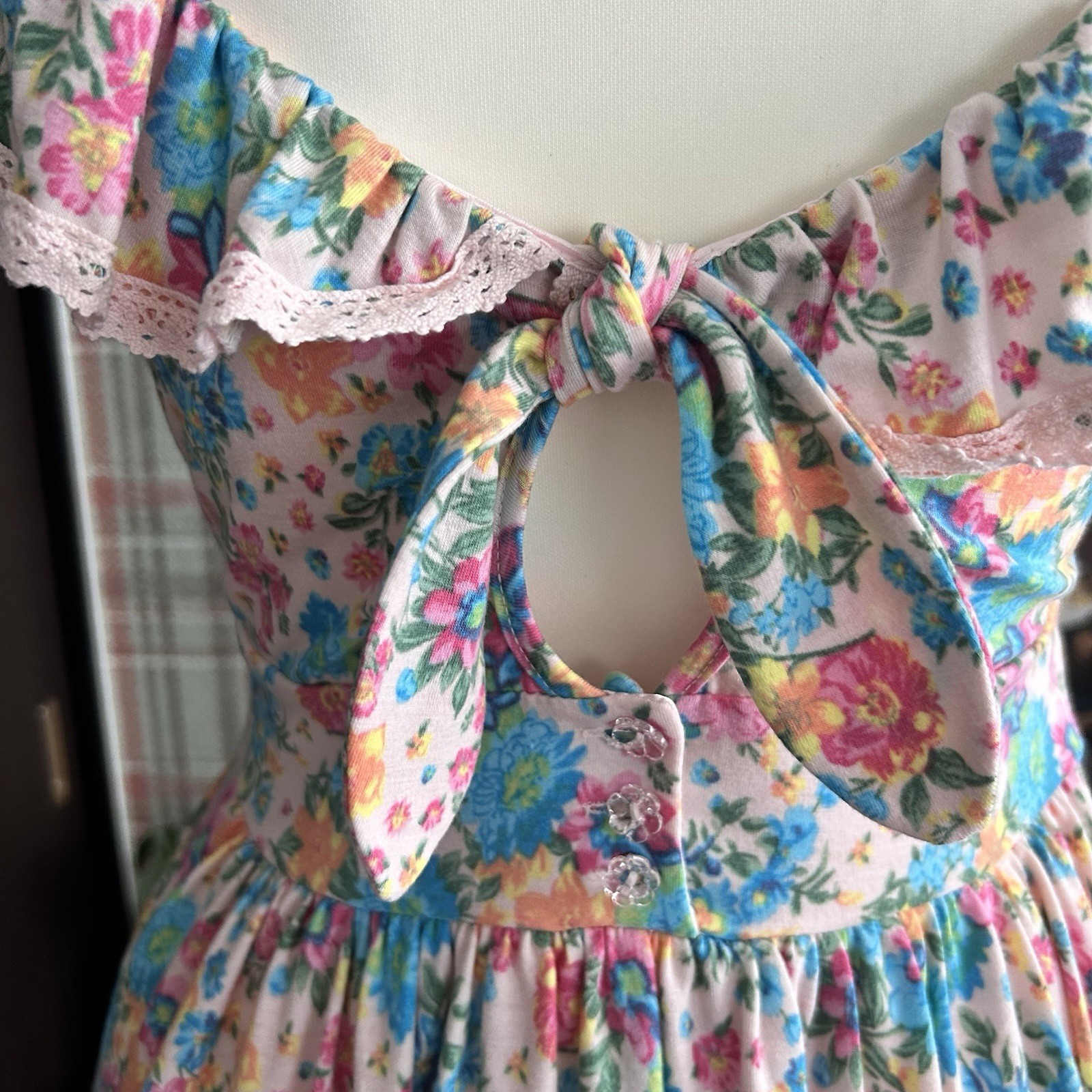 Rare LIZ LISA Vent Collection Floral Dress Lace Ruffle Corset Lolita Hime