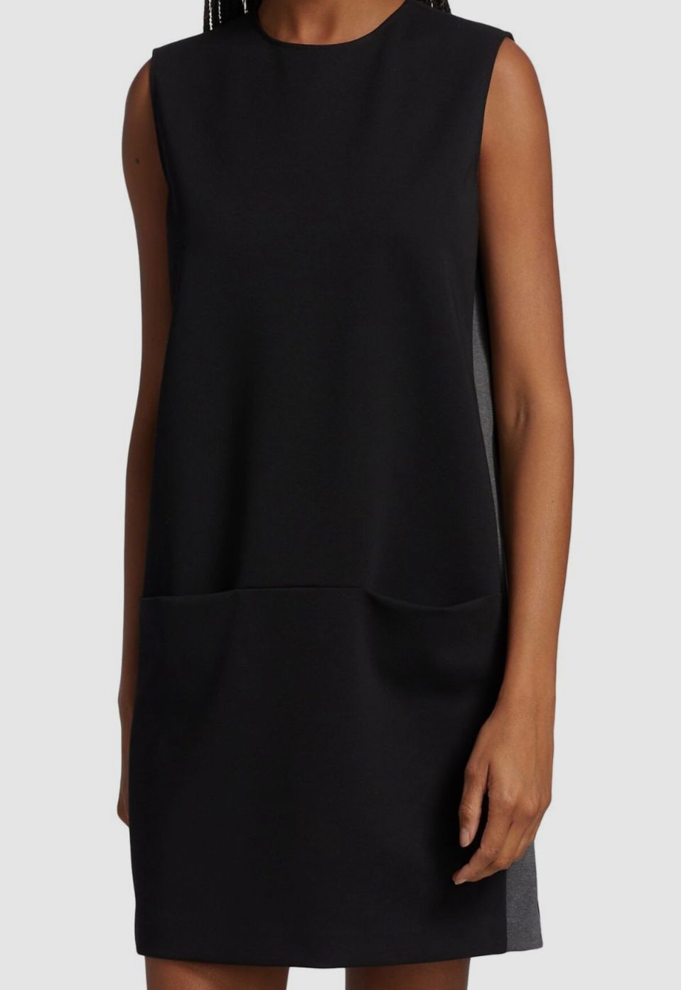 $325 ATM Anthony Thomas Melillo Women Black Woven Sleeveless Shift Dress Size S