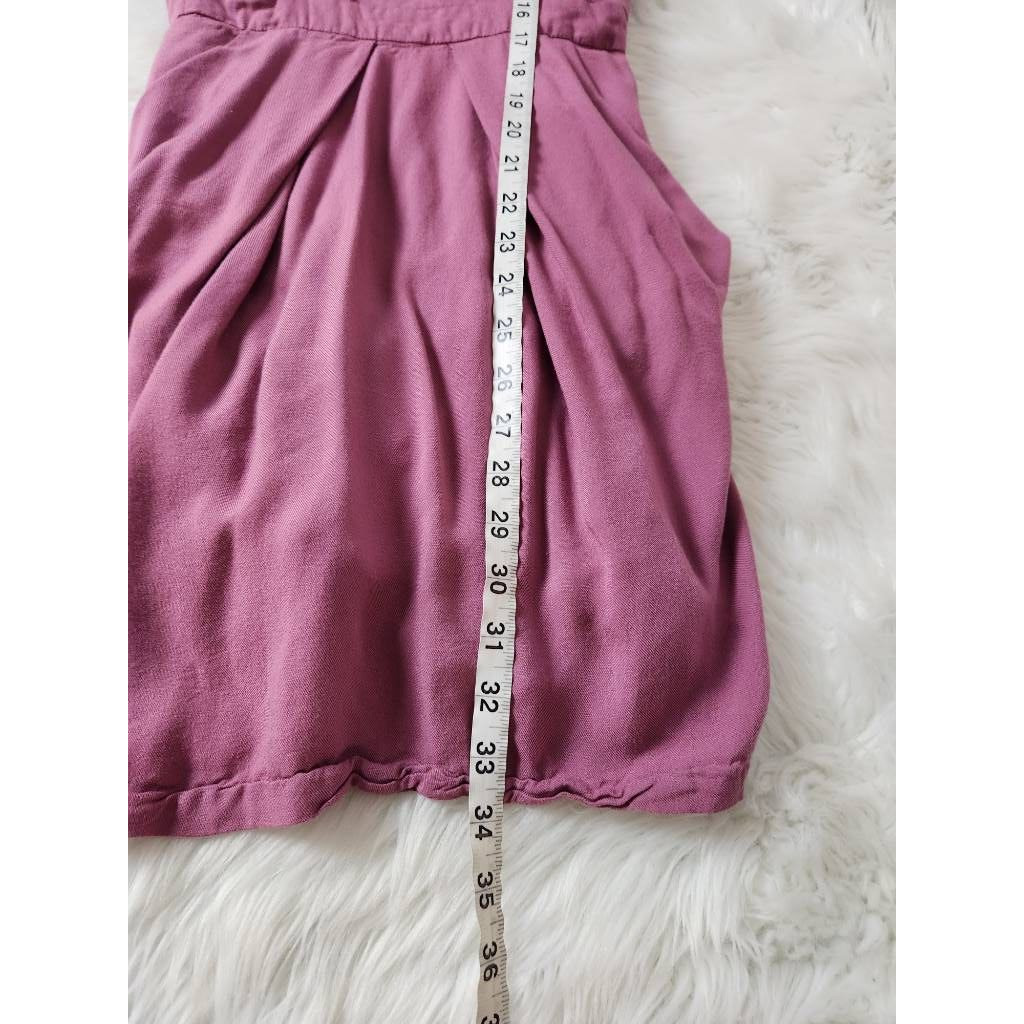 Bcbgeneration Womens Dress Solid Pink Pockets Sweetheart Neck Sleeveless Knit 6