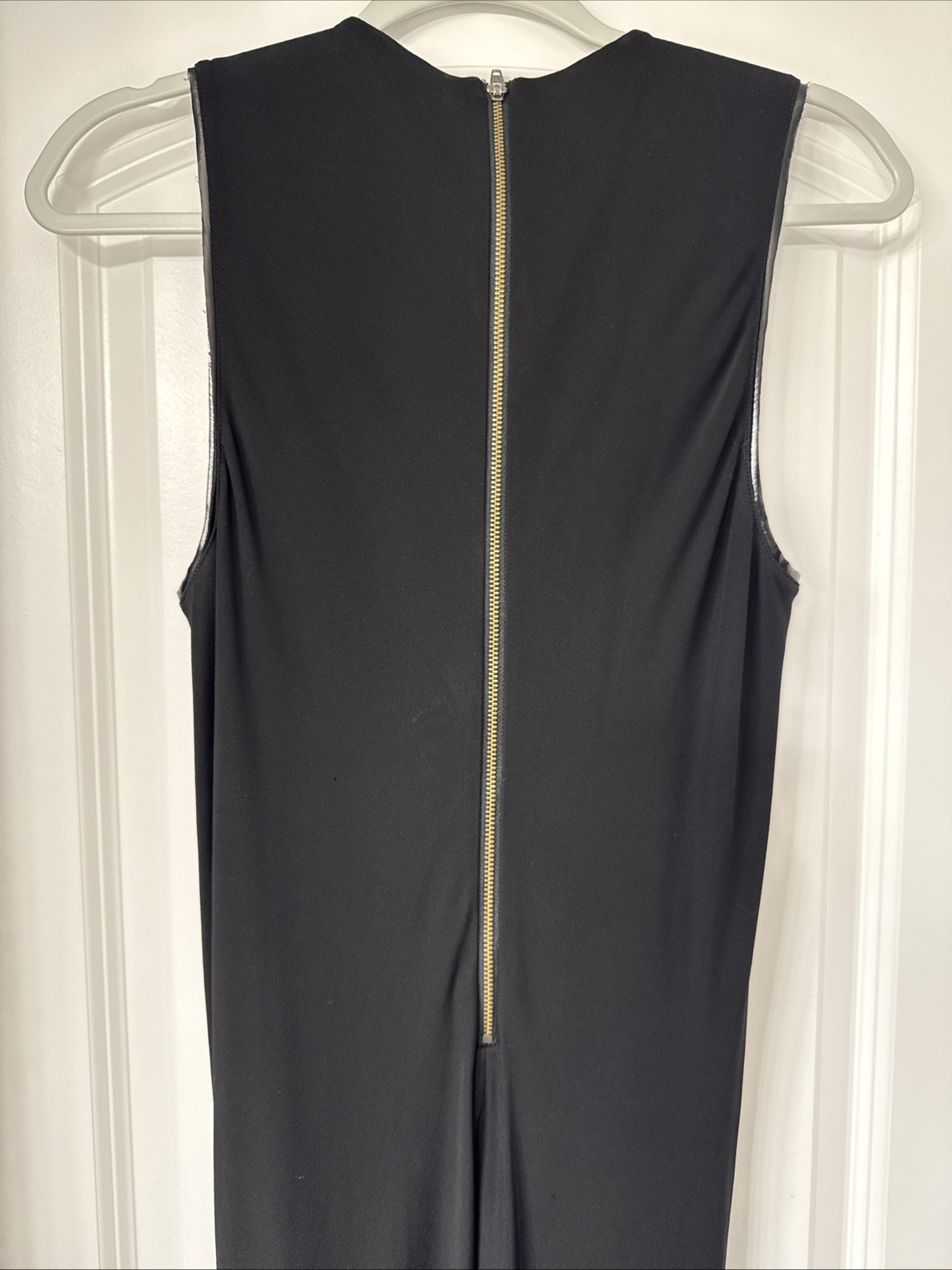 Sexy Knee Length Helmut Lang Cocktail Dress With Shiny Black Trim.