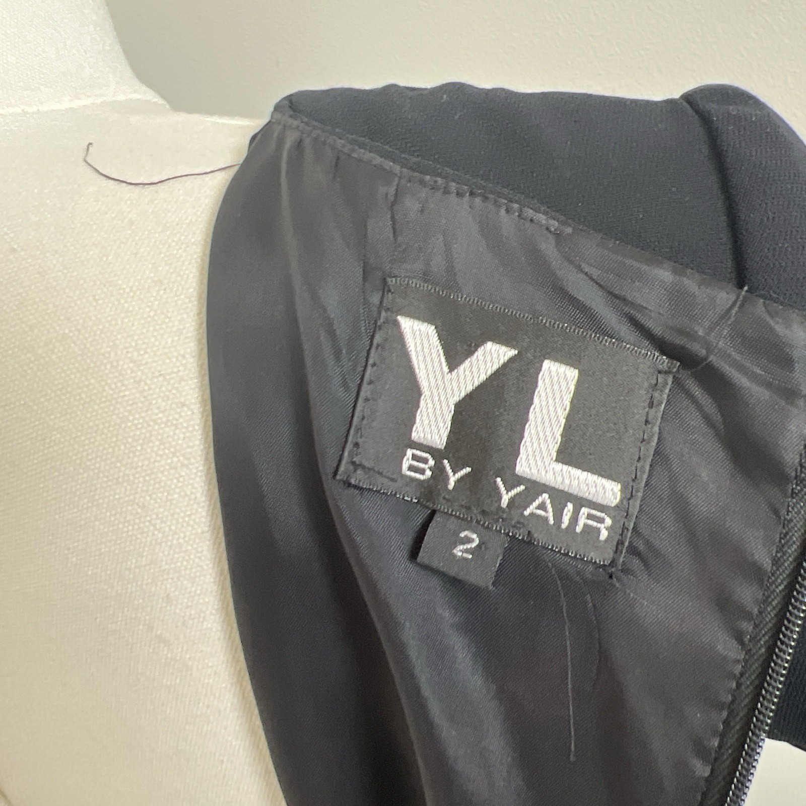 Black y2k pleated dress, size 2 from YL by Yair