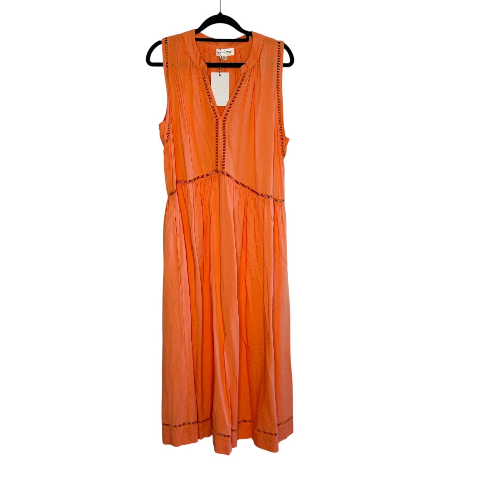 Proud Poppy Dress BNWT Long Maxi Orange Size 10