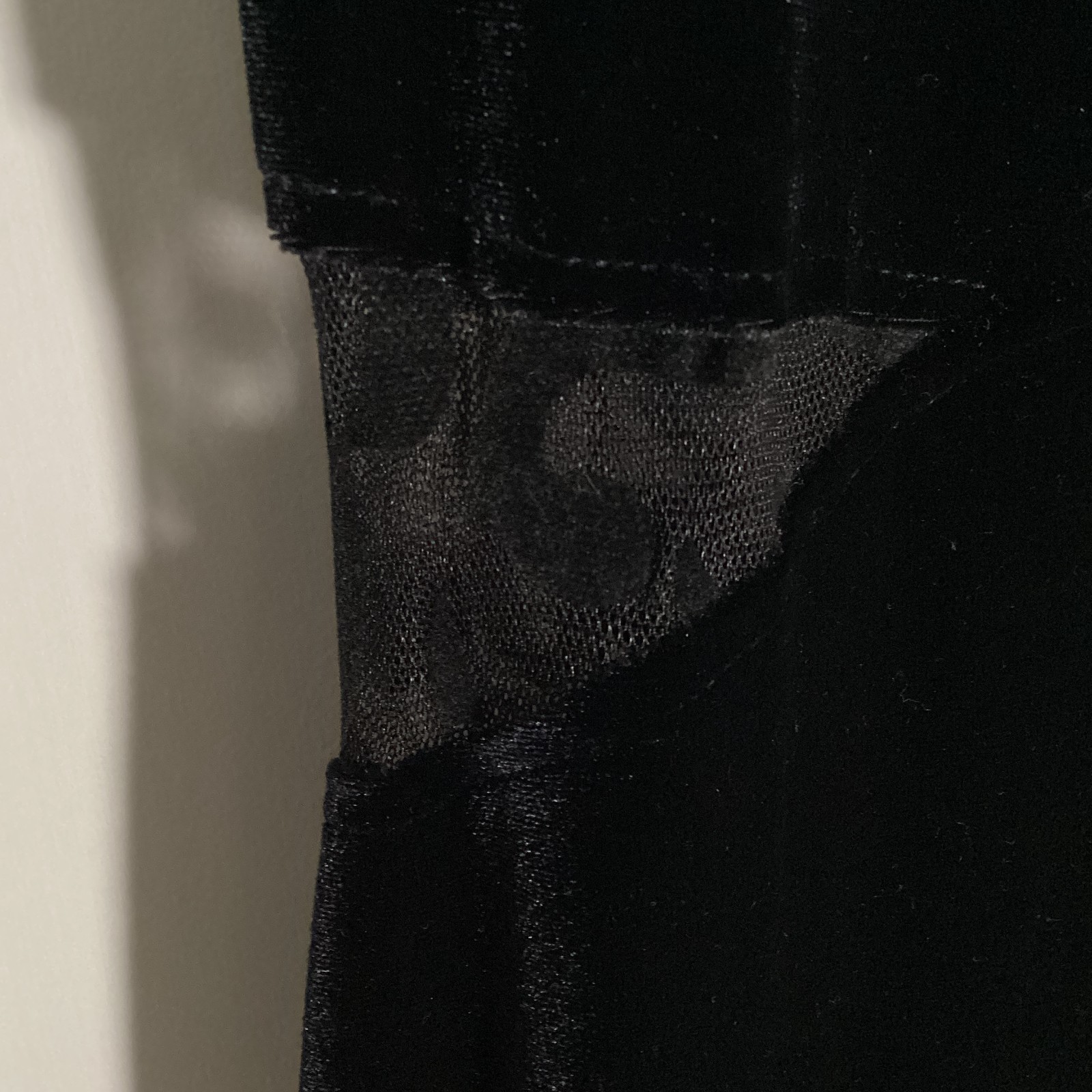 Vintage Entrancy Womens Sleeveless Maxi Dress Medium Black Velvety Lace 90s