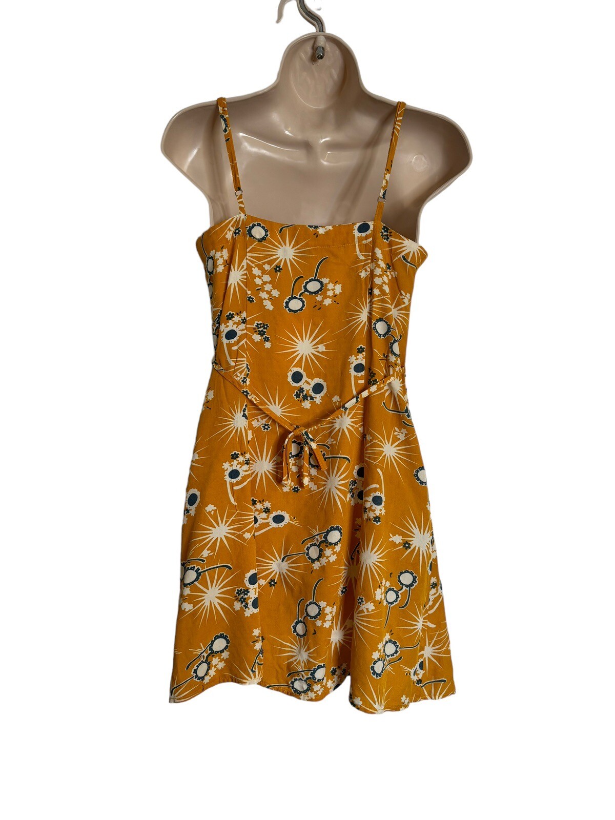 ModCloth On Cloud Nineties Shift Dress Sundress Midi Size XS $59 Adjustable