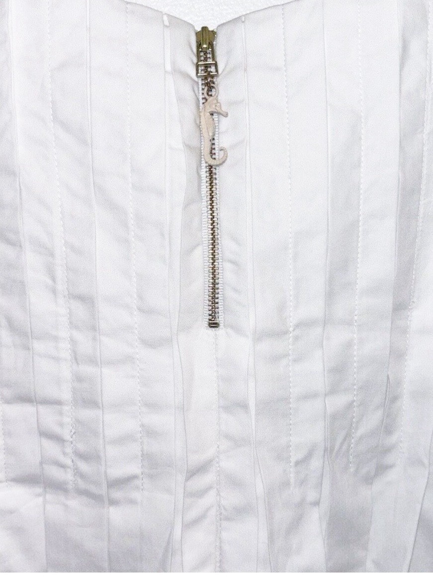 Alemais Selene White Organic Cotton Midi Dress Size 2 -AU 6