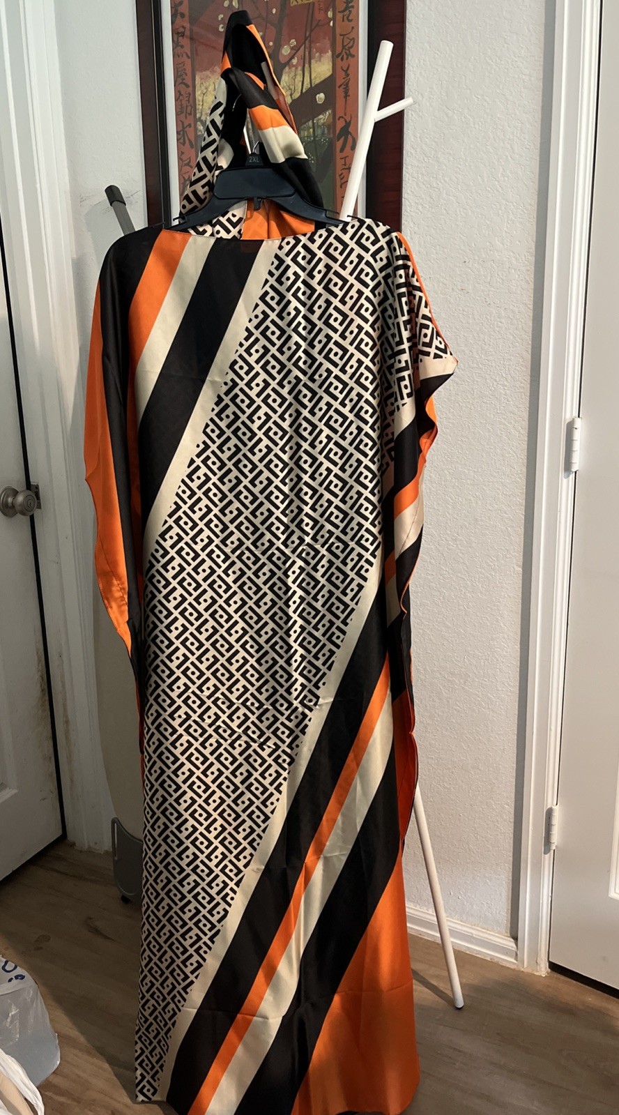 Caftan Dress One Size with Multiple Colors One Size Fits Most Mumu W Scarf Silky